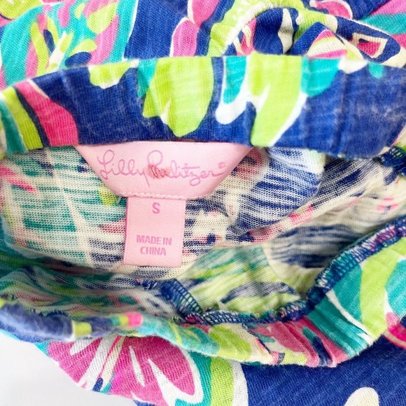 Lilly Pulitzer Val Tube Top in Toucan Play Blue Swirl Multicolor - Size Small - Picture 3 of 6